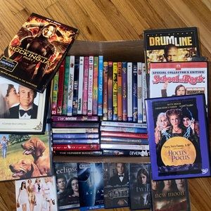 A collection of DVD , used